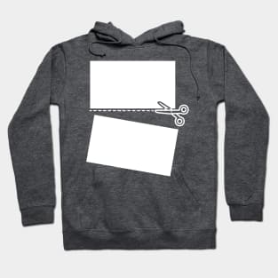 Cut along the dotted line Hoodie